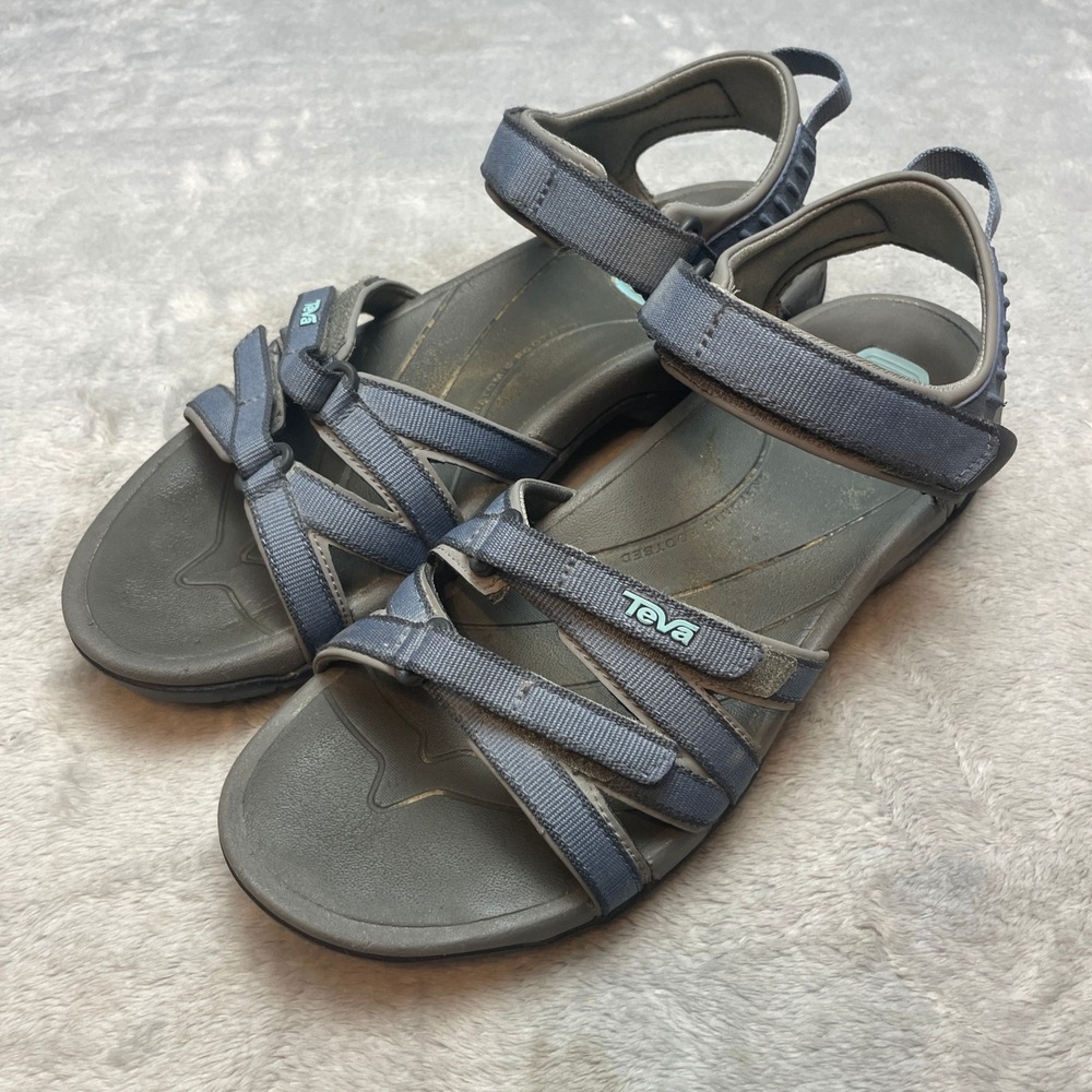 Teva Womens Tirra Strappy Sandals Size 10 Blue Athletic Hiking Outdoor Gorpcore